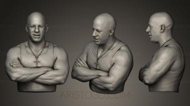 Busts and bas-reliefs of famous people (BUSTC_0640) 3D model for CNC machine